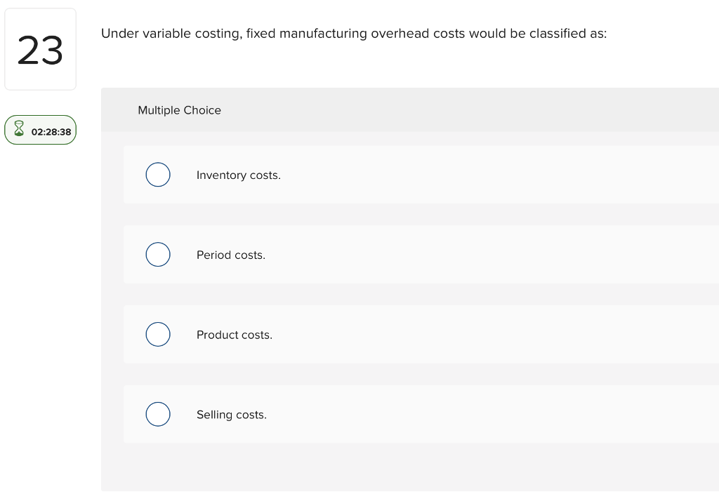 Choice 02:28:46 Recoverable in trade The result of prior bad decisions Not