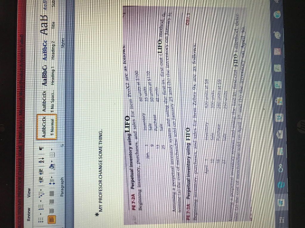 the book accounting 26 warren reeve Duchac some change. PE 7-2A(pag350)*change to