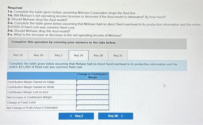 that Mohave had no direct fixed overhead in its production information and