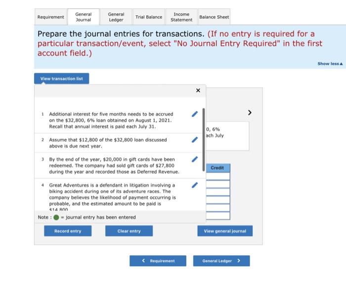 based on the information below. At the end of 2022, the following