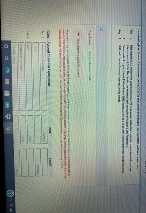  answer for B part please:) LU The following bond transactions occurred