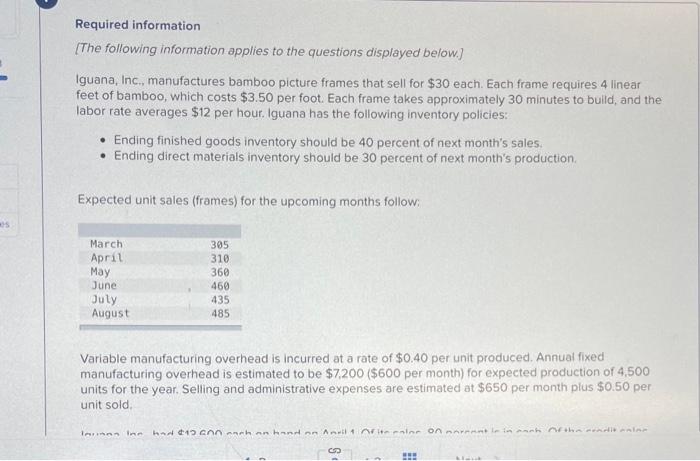 for Iguana. Assume the company can borrow in increments of $1,000 to