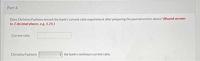 at 6% due annually on April 30. The loan agreement requires the