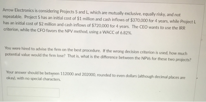  Points given for fast correct answers thank you Arrow Electronics is
