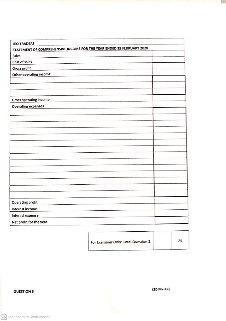 INFORMATION The trial balance, adjustments and additional information given below were extracted