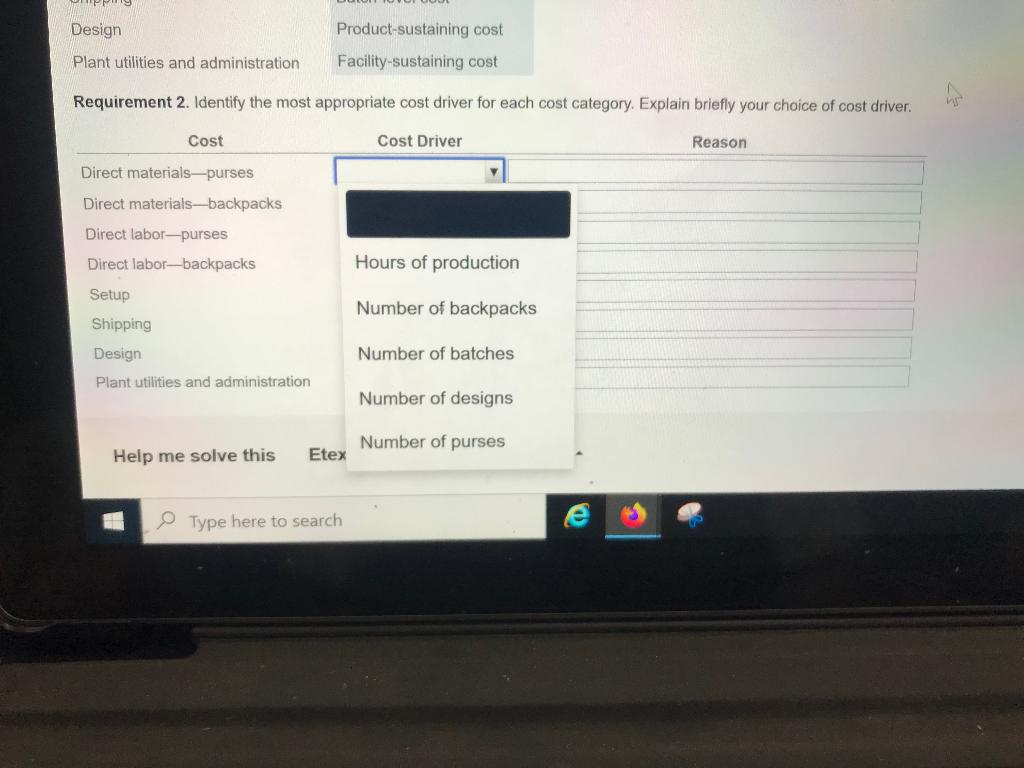 budgeted total costs and cost per unit for each product line. 5.