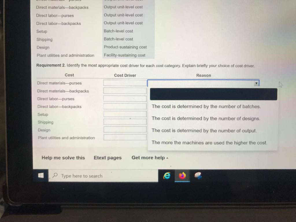 Explain how you could use the information in requirement 4 to reduce