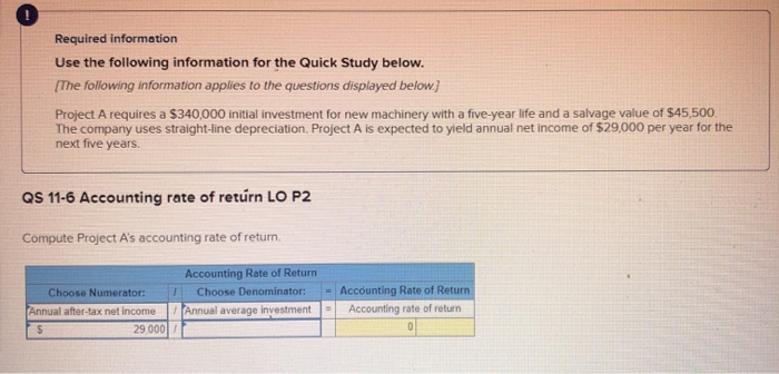 {The following information applies to the questions displayed below) Project A requires