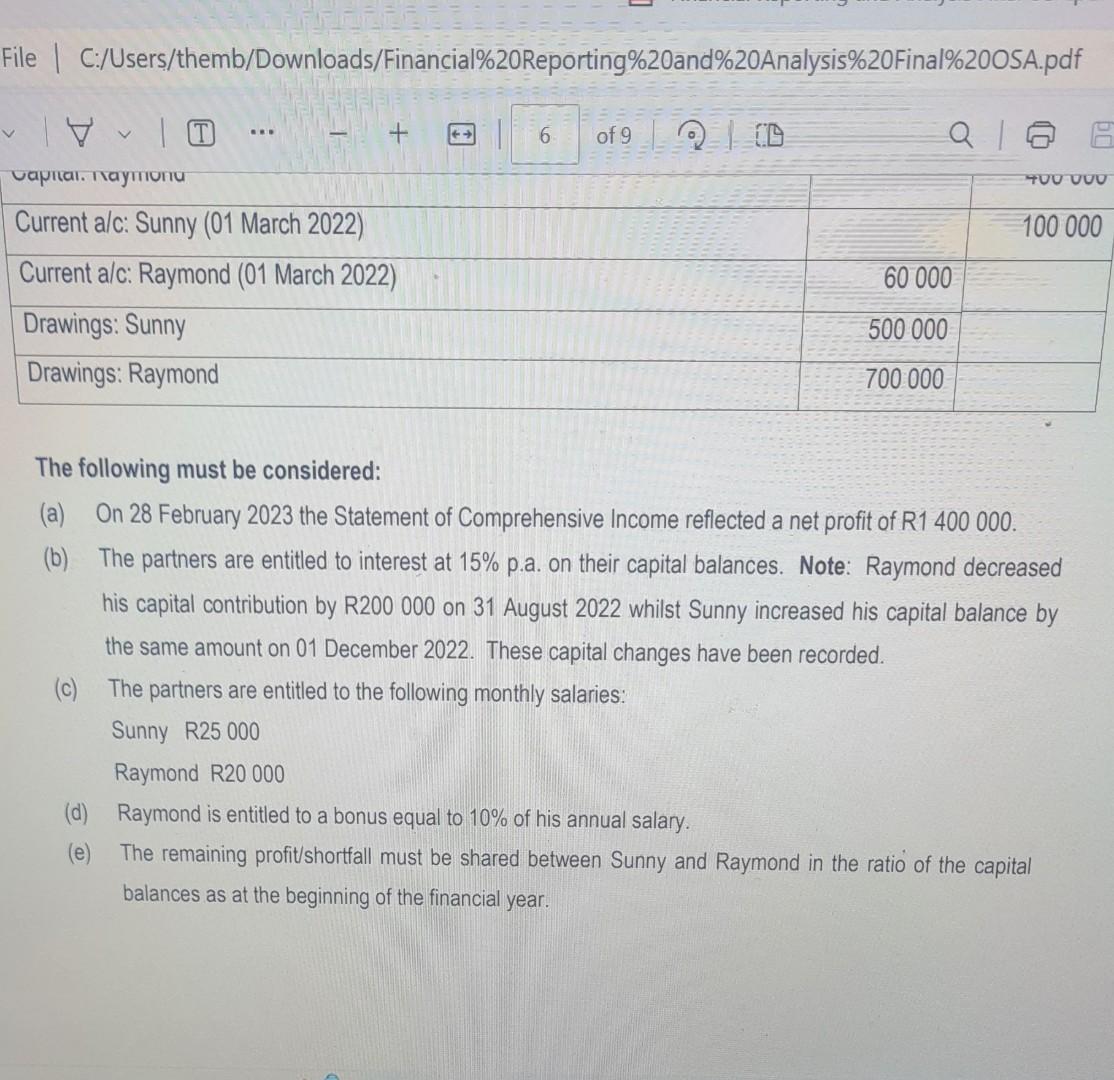 capital balance by the same amount on 01 December 2022. These capital