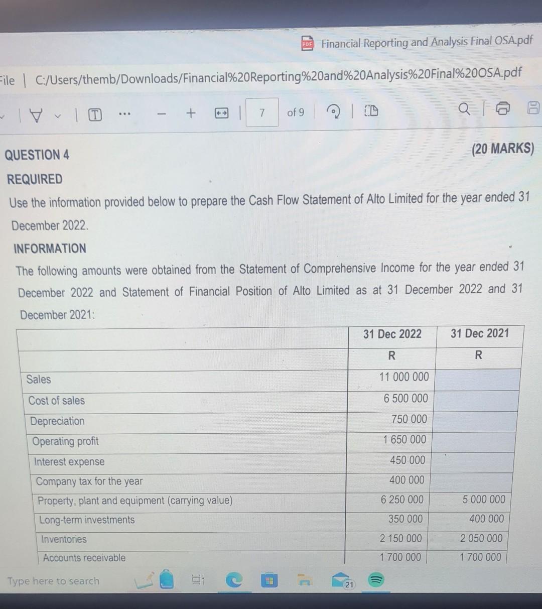 changes have been recorded. (c) The partners are entitled to the following