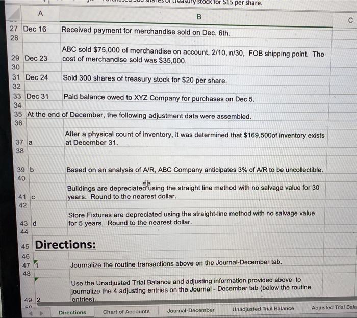 of treasury atock for 515 per share. A (3) During the first