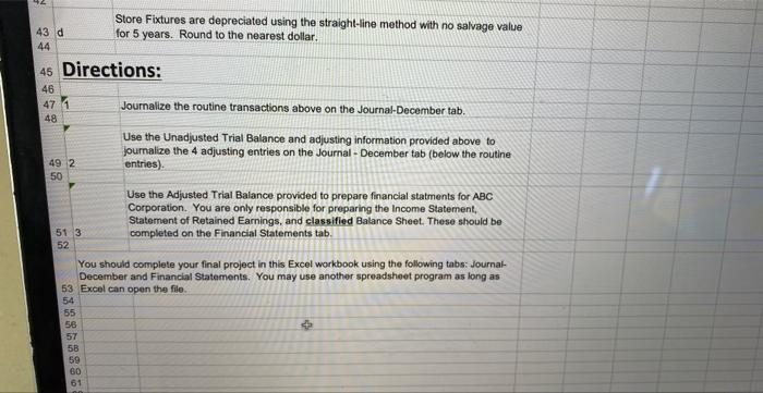 month of operations, the following transactions were completed by ABC Corporabor Dee