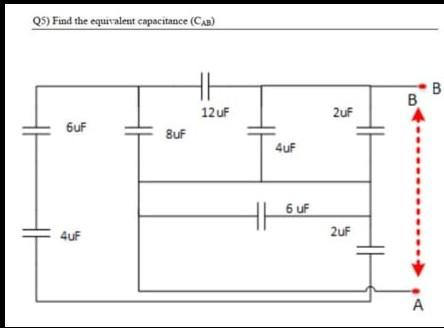  What's a python code to find the equivalent capacitance here Q5)