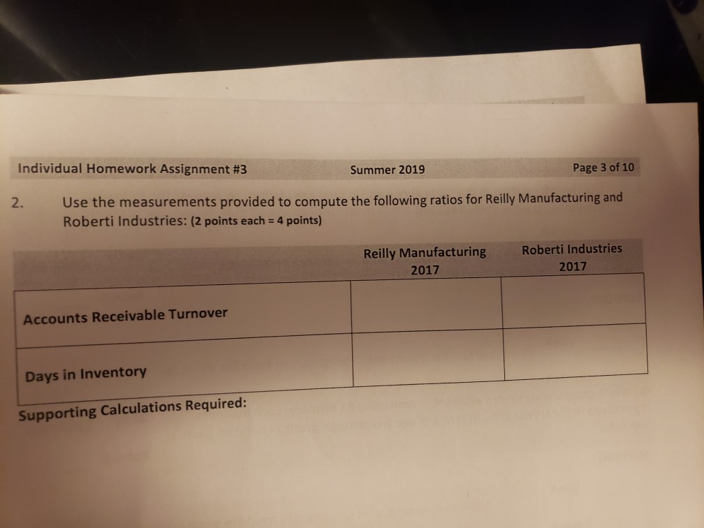 2019 Page 2 of 10 Problem #1: Who's Better? (24 points) You