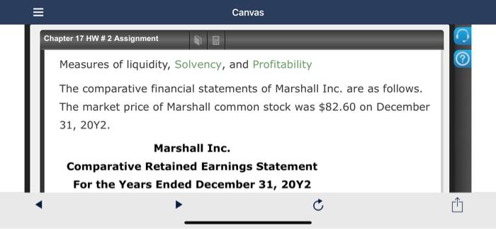  III Canvas Chapter 17 HW # 2 Assignment @ Measures of