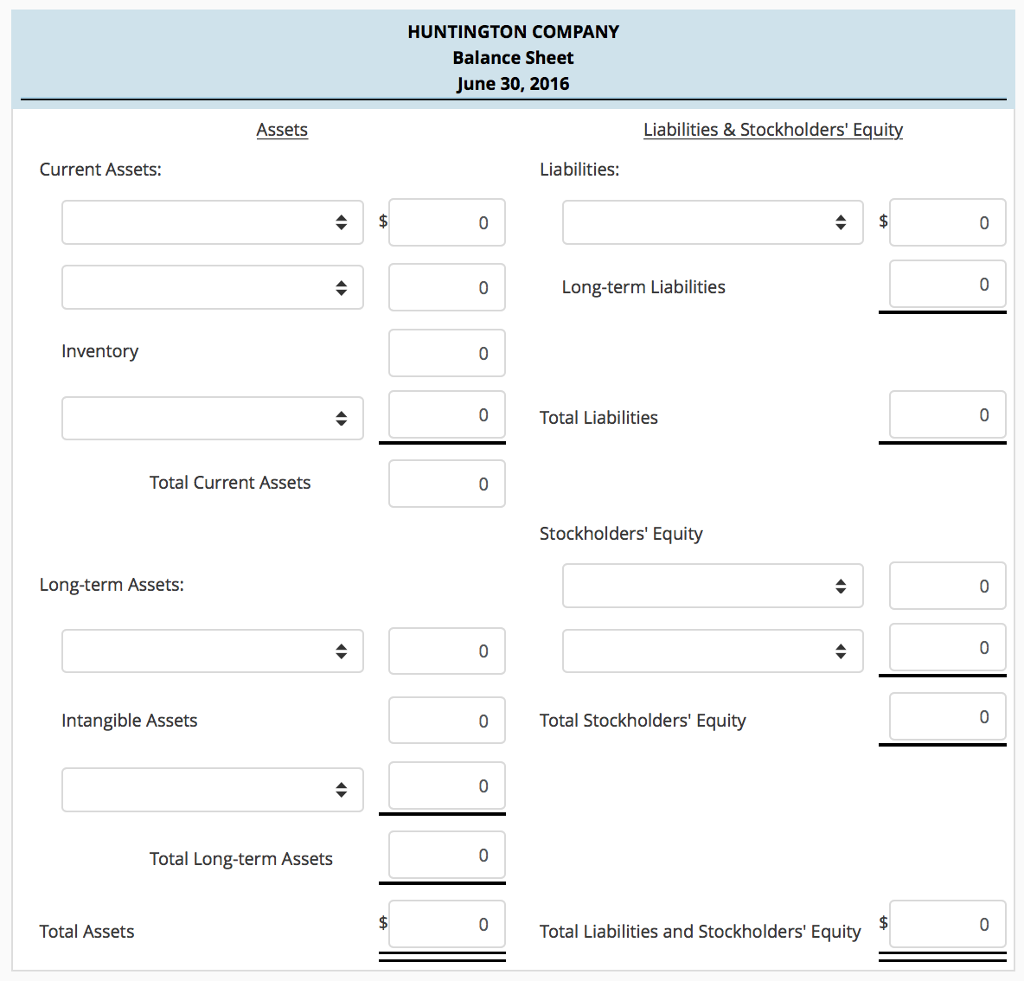 Preparing the Financial Statements Listed below are items reported on the financial