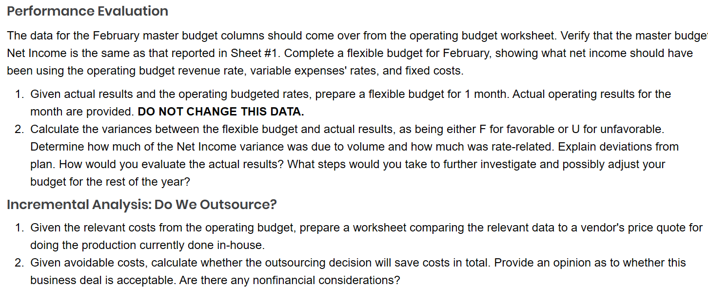 budget. The idea is to prepare a list of acceptable projects in