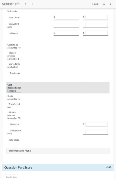 as follows. Production records show that 35,000 units were in beginning work