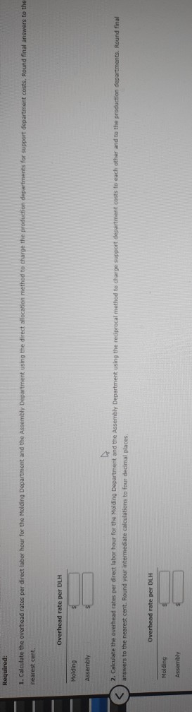Corporation is developing departmental overhead rates based on direct labor hours for