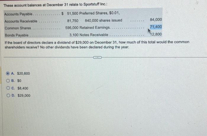  please help its only 1 multiple choice These account balances at