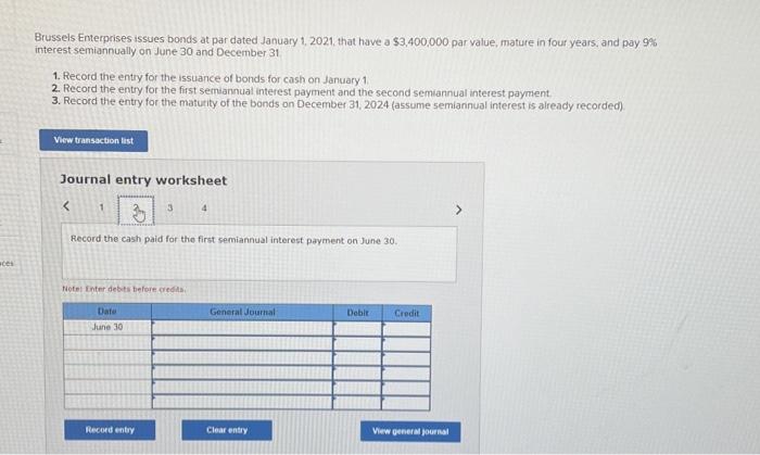 , that have a $3,400,000 par value, mature in four years, and