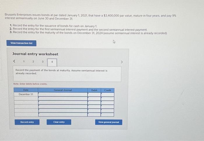 the entry for the issuance of bonds for cash on January 1.