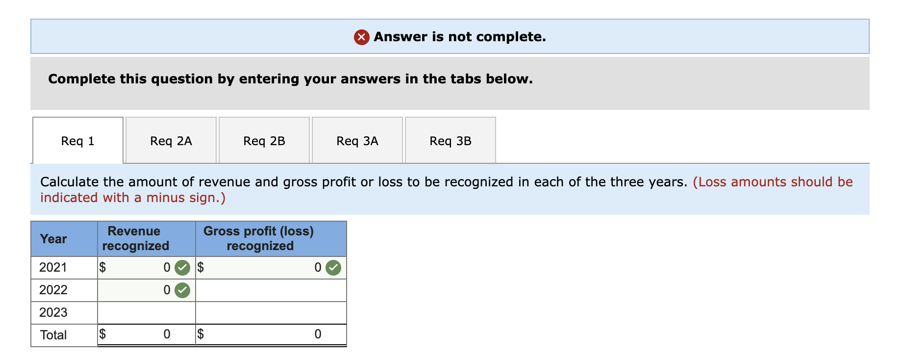 Exercise 6-22 (Algo) Long-term contract; revenue recognition upon project completion; loss projected