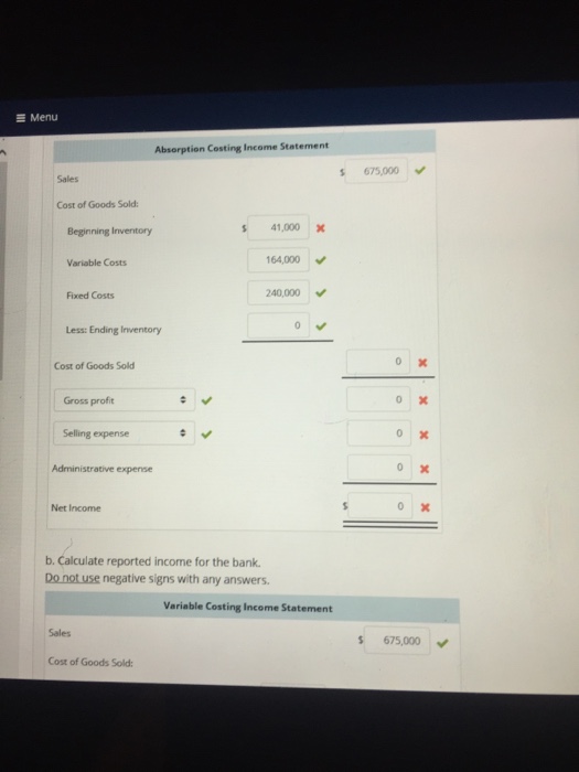 6 Partially correct Variable and Absorption Costing-Service Company Tech Helpers Company prepares