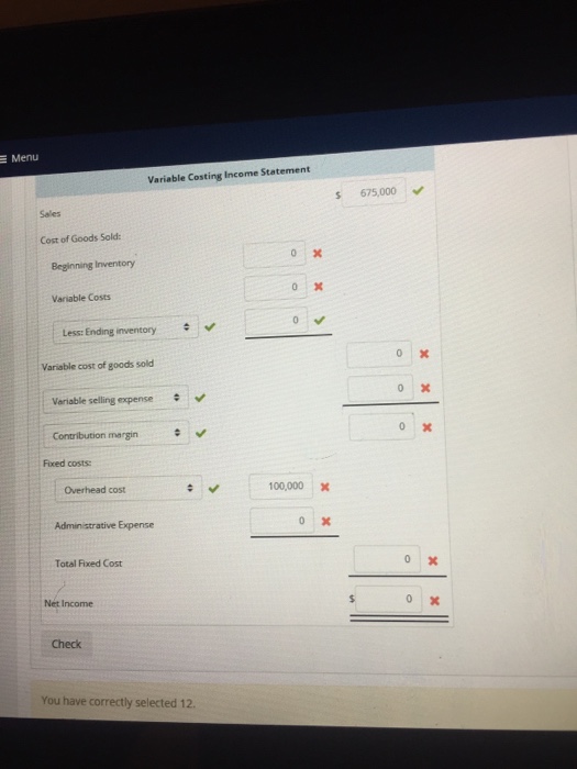 an absorption costing income statement for its bank. Tech Helpers provides a