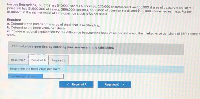authorized, 270,000 shares issued, and 60,000 shares of treasury stock. At this