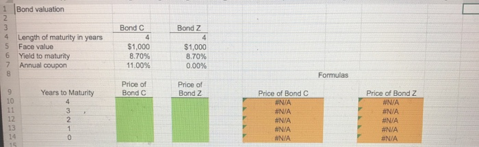 in her portfolio, Bond C and Bond 2. Each bond matures in