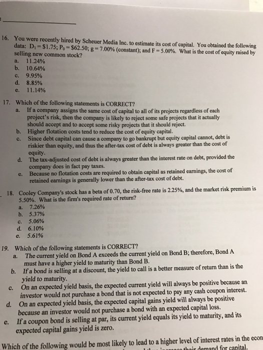 Please help I am taking a test. Need answers asap! You were