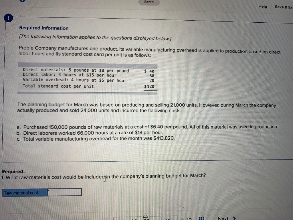 Saved Help Save & Exi Required information (The following information applies