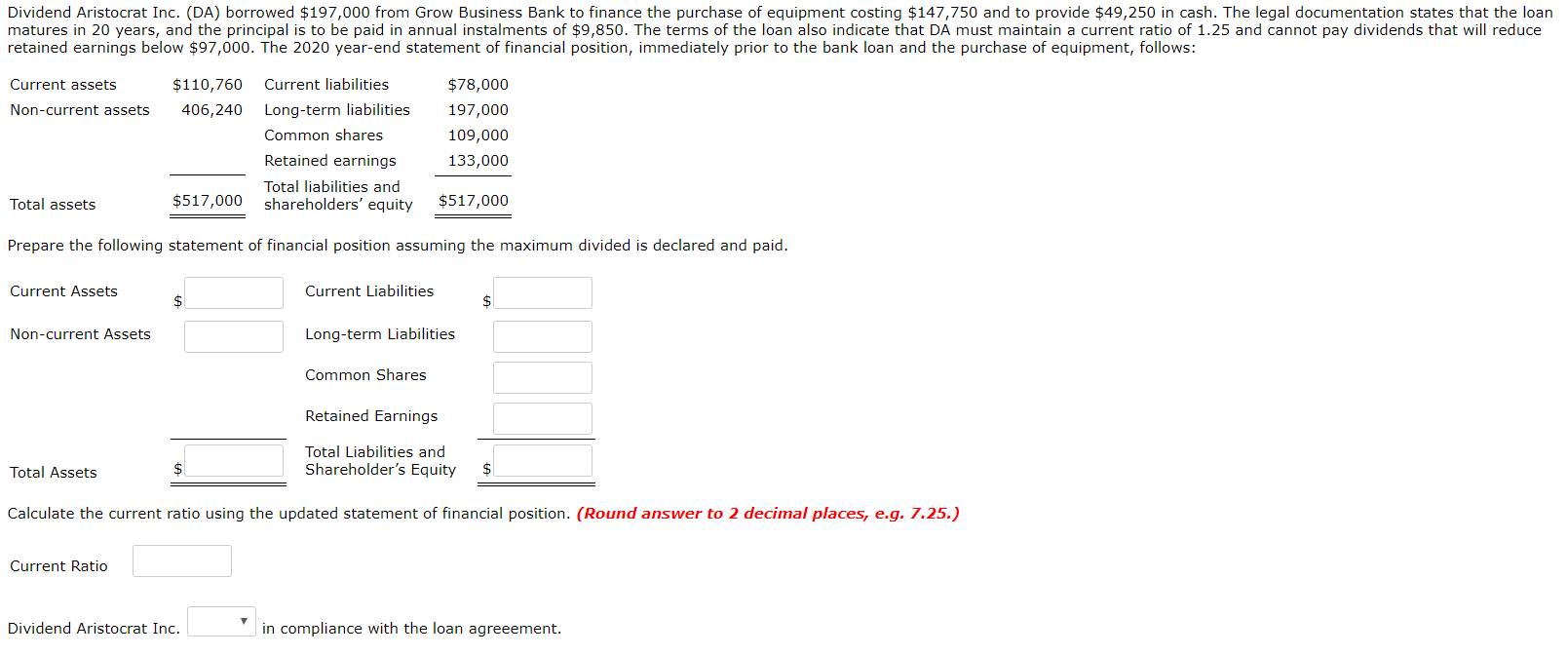 Laura, the accountant for Ocsoc Ltd., is currently preparing the December 31,