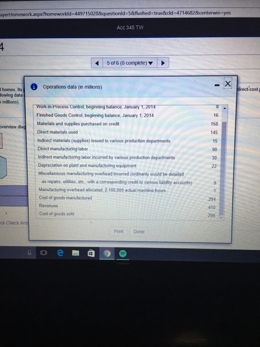 Tramsport assambles prestlg manufactured homes, ts job costing syshem has two drecd