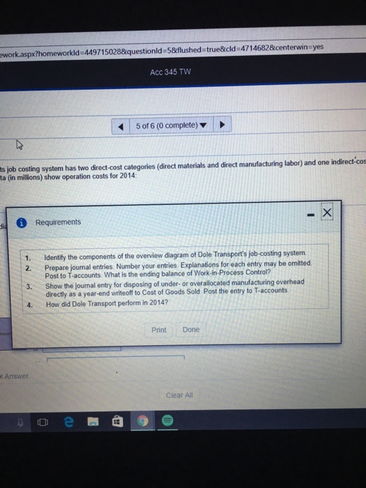 cost catogories (drect matrials and drect monufacturing laber) and one ndirect cost