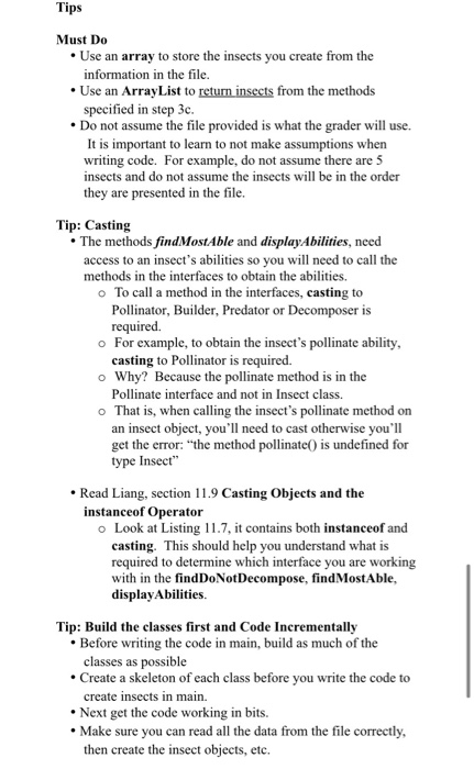 Type Pollinator Builder Predator Decomposer Honeybee Y Ladybug Ant NY Y Praying