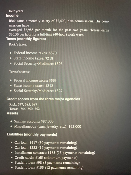 missing for the problems. Thank you very much. Case Study: Conventional Financing