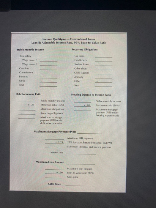 underwriting process, let's consider how much money the Cortinas might be qualified