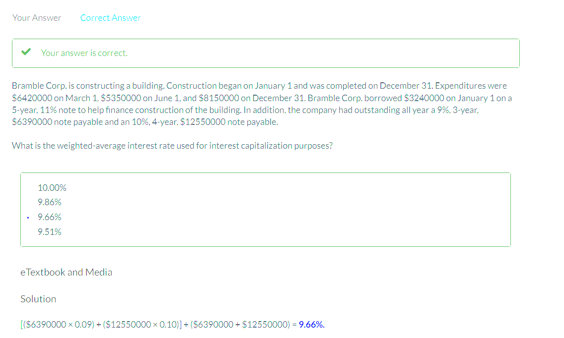 \Need clear explaination Bramble Corp. is constructing a building. Construction began on