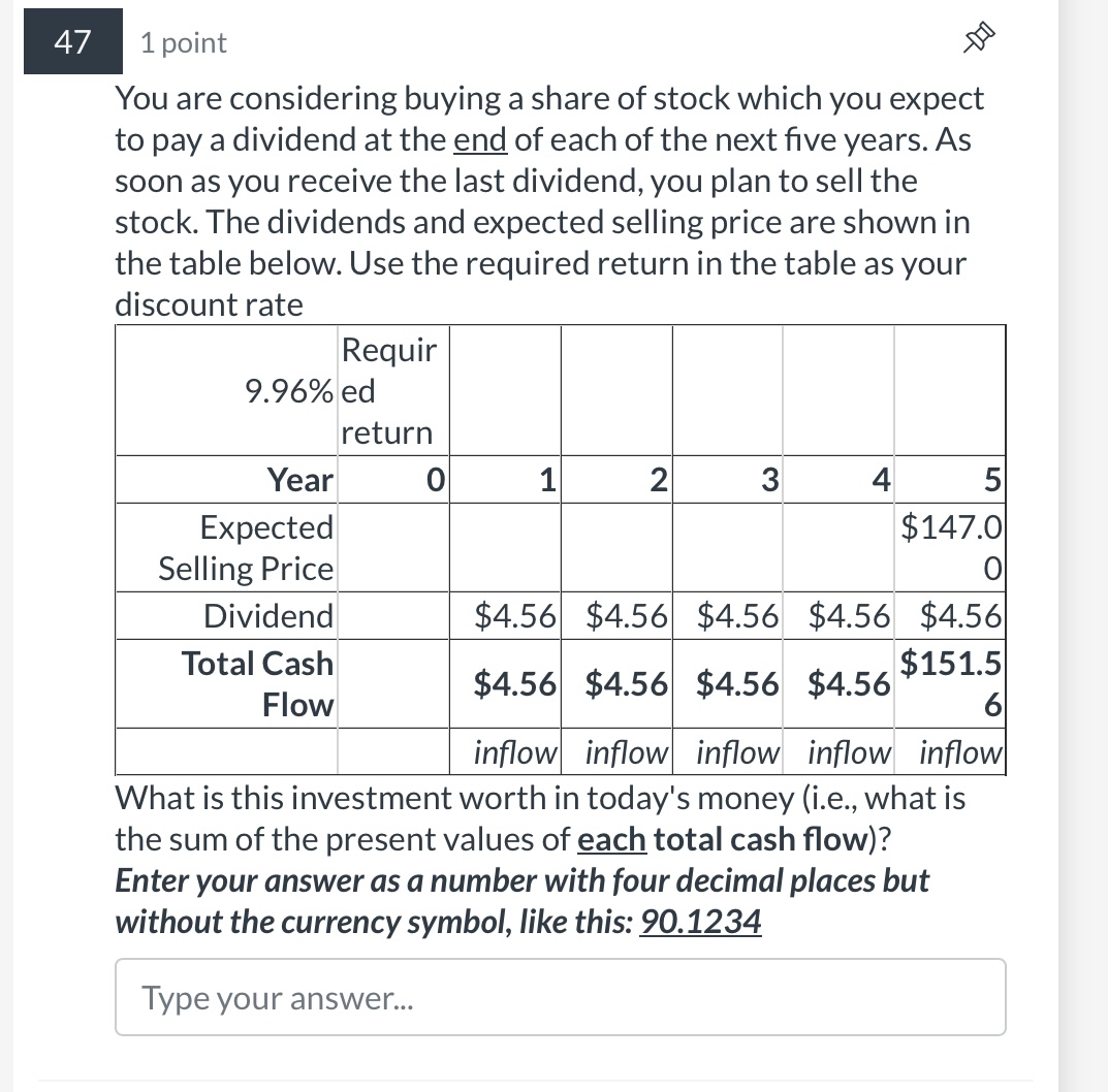 of 6 years if it was invested at 7\% APR? Enter your