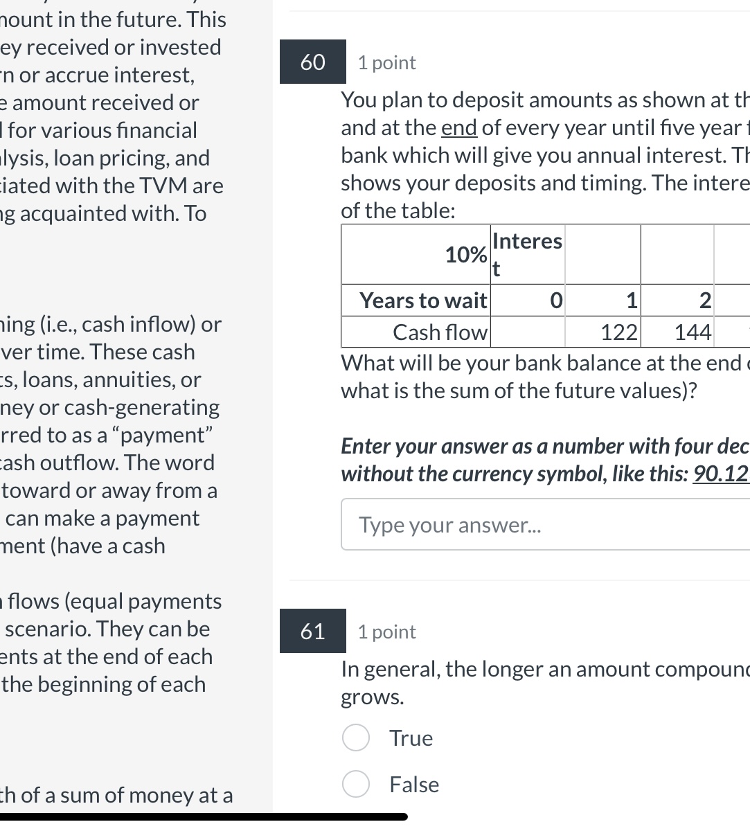 the beginning of this year, and at the beginning of every year