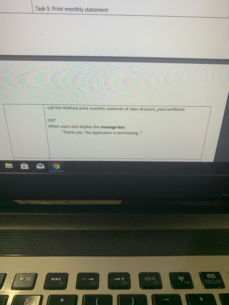 CheckingAccount_yourLastName has account number (String), balance (float) and service fee (float), methods