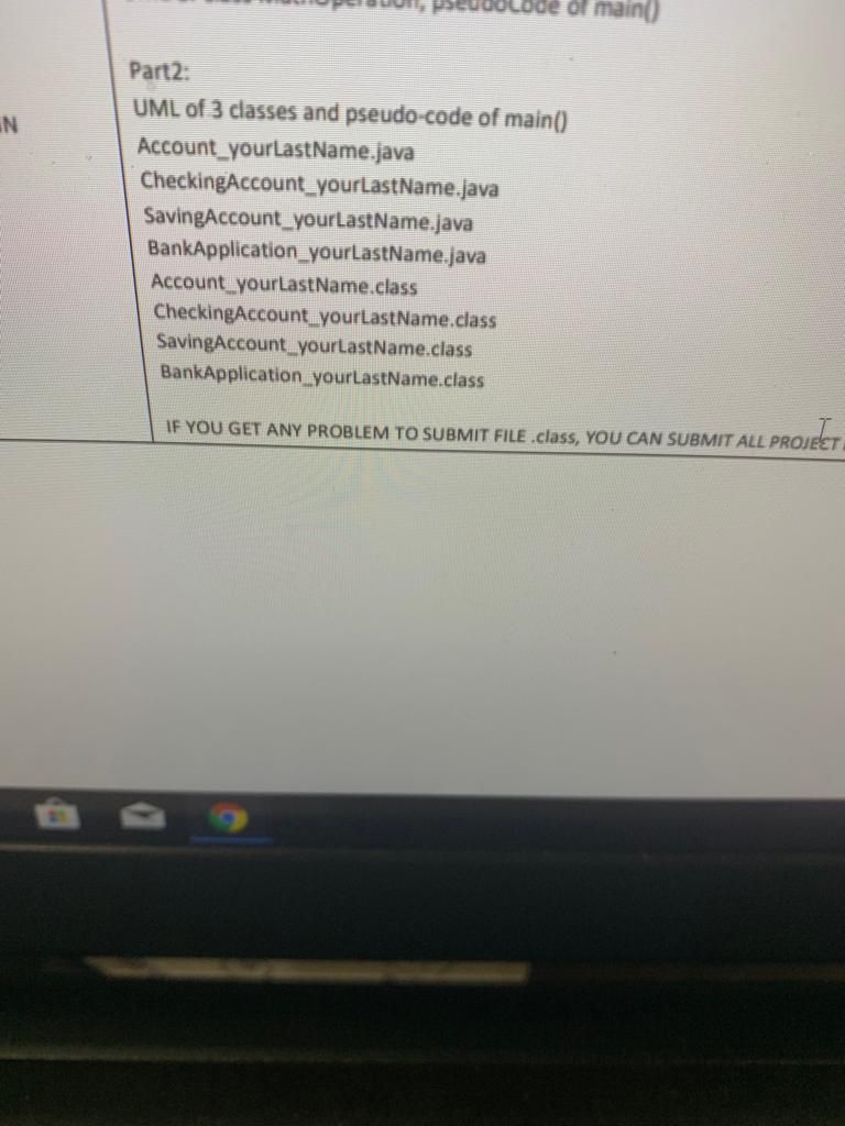 has account number (String), balance (float) and interest rate (float) and methods