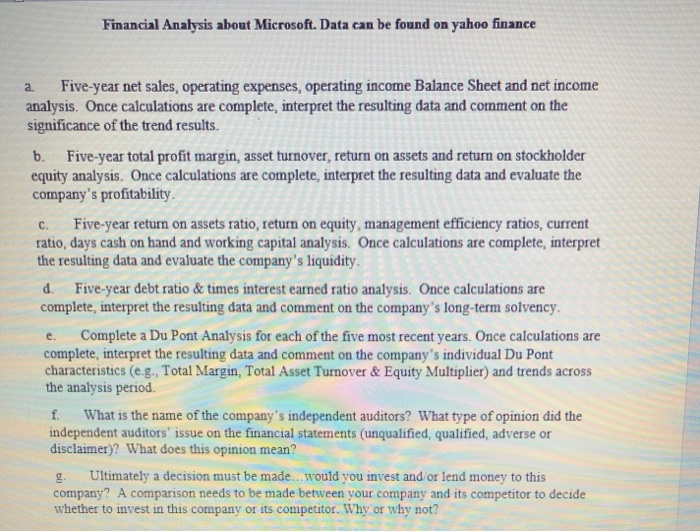income Balance Sheet and net income analysis. Once calculations are complete, interpret