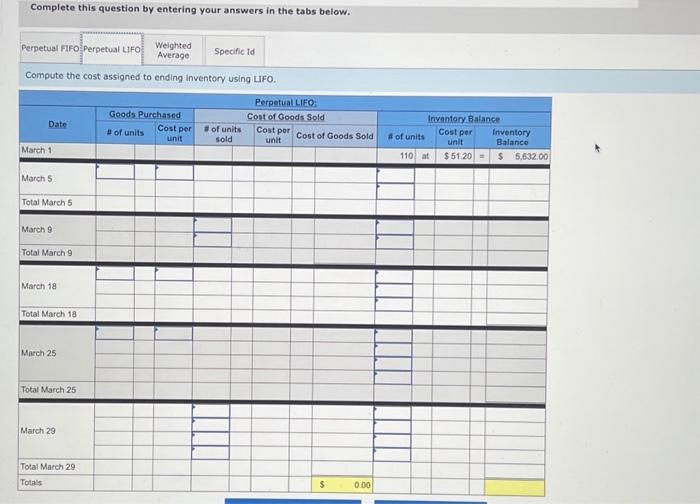a perpetual inventory system. It entered into the following purchases and sales