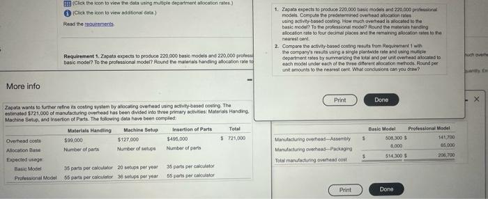  (Click the iton to view the data using multoplo decartment alocaticn