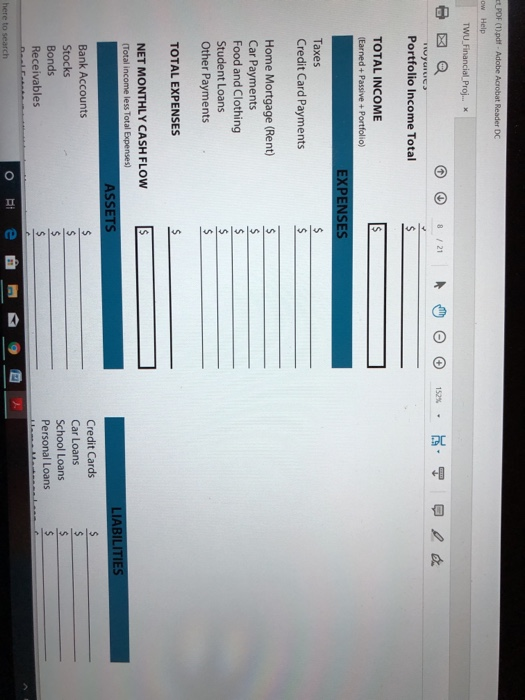 fill out the template. please provide me sample. thanks ndow Help TWU_Financial