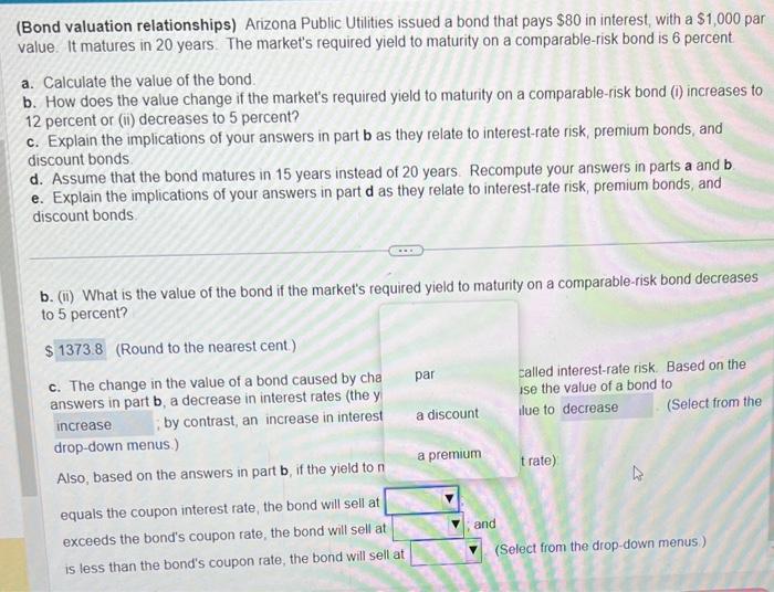 please solve part 2 for c (drop menus),d, and e. Thank you.