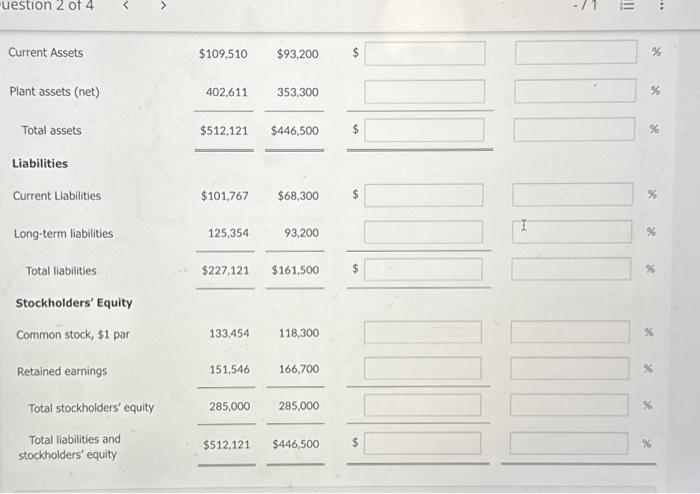 the base year. (If amount and percentage are a decrease show the